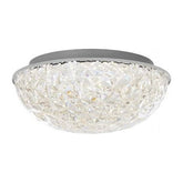 Home Decorators Collection Ellis Place 12.25 in. Chrome LED Round Flush Mount  Modern Ceiling Light - Like New